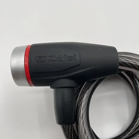 Zefal 5’ Black Bicycle Cable Lock with 2 Keys Bike Scooter Car - Picture 2 of 6